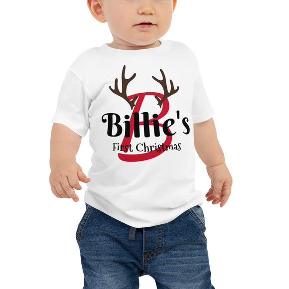 Reindeer Tee with Your Name on it - My first Christmas